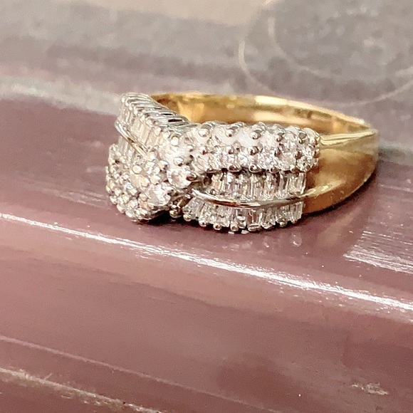 18K Yellow Gold 0.75 Ct Diamond Size 8.5